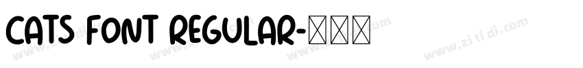Cats Font Regular字体转换